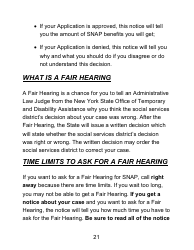 Instructions for Form LDSS-4826 LP Supplemental Nutrition Assistance Program (Snap) Application/Recertification - Large Print - New York, Page 21