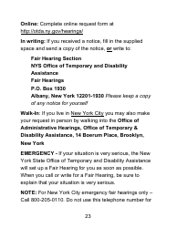 Instructions for Form LDSS-4826 LP Supplemental Nutrition Assistance Program (Snap) Application/Recertification - Large Print - New York, Page 23