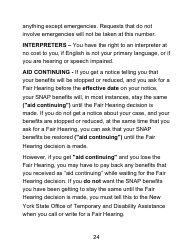 Instructions for Form LDSS-4826 LP Supplemental Nutrition Assistance Program (Snap) Application/Recertification - Large Print - New York, Page 24