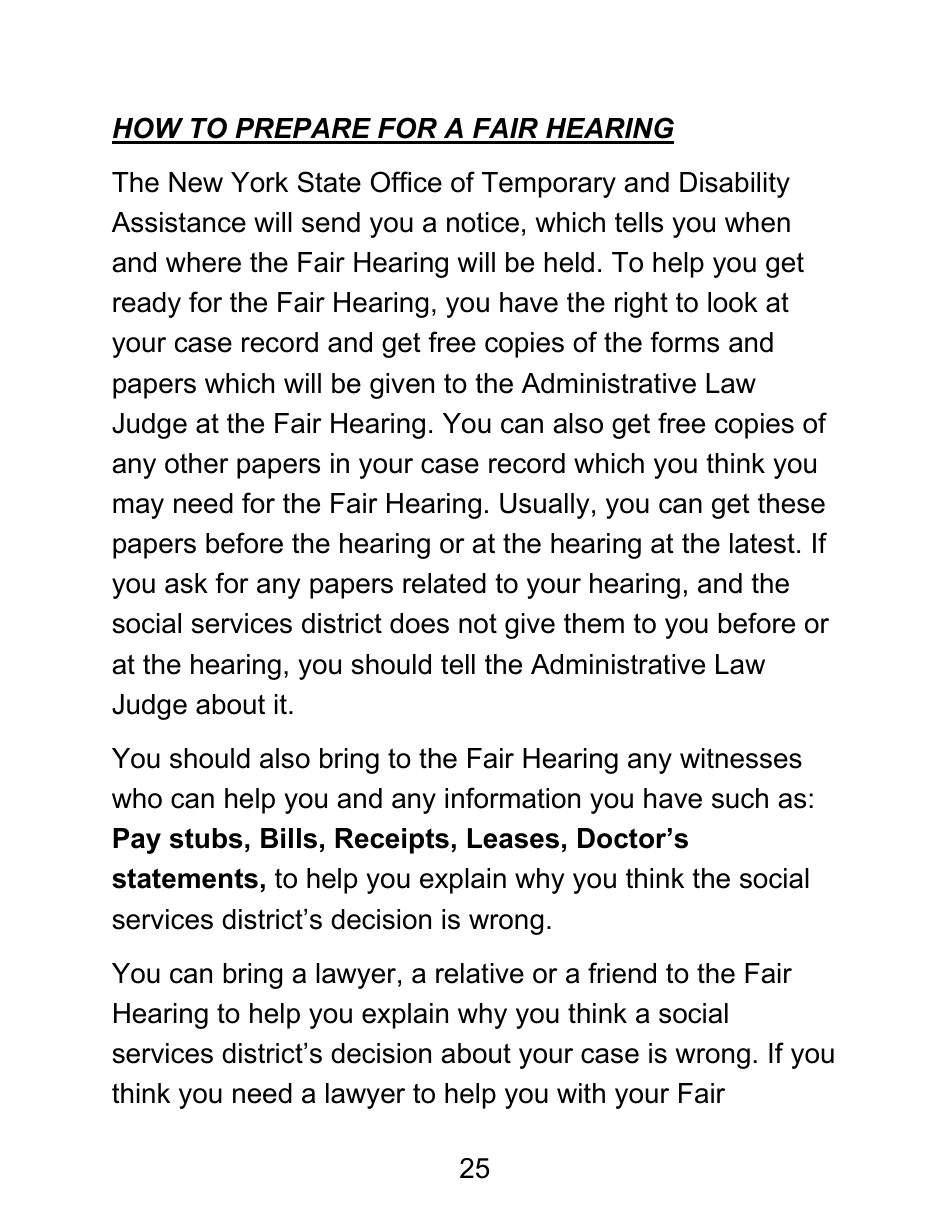 Instructions for Form LDSS-4826 LP Supplemental Nutrition Assistance Program (Snap) Application / Recertification - Large Print - New York, Page 25