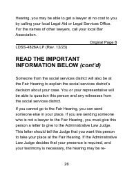 Instructions for Form LDSS-4826 LP Supplemental Nutrition Assistance Program (Snap) Application/Recertification - Large Print - New York, Page 26