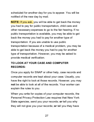 Instructions for Form LDSS-4826 LP Supplemental Nutrition Assistance Program (Snap) Application/Recertification - Large Print - New York, Page 27