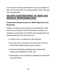 Instructions for Form LDSS-4826 LP Supplemental Nutrition Assistance Program (Snap) Application/Recertification - Large Print - New York, Page 28