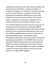 Instructions for Form LDSS-4826 LP Supplemental Nutrition Assistance Program (Snap) Application/Recertification - Large Print - New York, Page 35