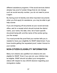 Instructions for Form LDSS-4826 LP Supplemental Nutrition Assistance Program (Snap) Application/Recertification - Large Print - New York, Page 37