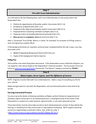 Form GAC501 Instructions - Petition for Guardian and/or Conservator of an Adult - Minnesota, Page 10