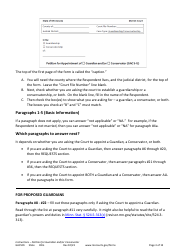 Form GAC501 Instructions - Petition for Guardian and/or Conservator of an Adult - Minnesota, Page 3