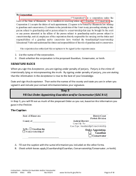Form GAC501 Instructions - Petition for Guardian and/or Conservator of an Adult - Minnesota, Page 6