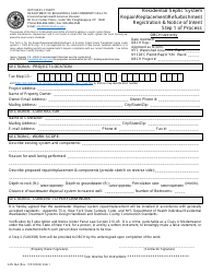 Form SAN36A Residential Septic System Repair/Replacement/Refurbishment Registration and Notice of Intent - Step 1 of Process - Dutchess County, New York