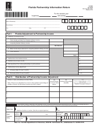 Document preview: Form F-1065 Florida Partnership Information Return - Florida