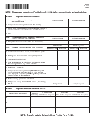Form F-1065 Florida Partnership Information Return - Florida, Page 2