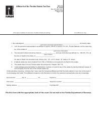 Form DR-312 Affidavit of No Florida Estate Tax Due - Florida