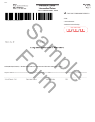 Form DR-309637 Petroleum Carrier Information Return - Sample - Florida, Page 3