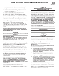 Instructions for Form DR-908 Insurance Premium Taxes and Fees Return - Florida, Page 9