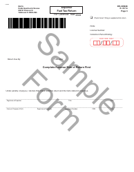 Form DR-309638 Exporter Fuel Tax Return - Sample - Florida, Page 3