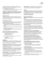 Instructions for Form F-1120 Florida Corporate Income/Franchise Tax Return - Florida, Page 3