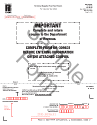 Document preview: Form DR-309631 Terminal Supplier Fuel Tax Return - Sample - Florida