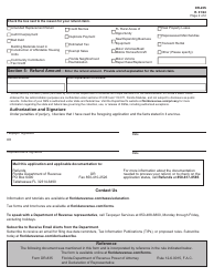 Form DR-26S Application for Refund - Sales and Use Tax - Florida, Page 2