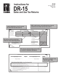 Document preview: Instructions for Form DR-15 Sales and Use Tax Return - Florida