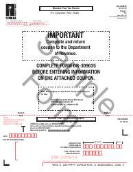 Document preview: Form DR-309635 Blender Fuel Tax Return - Sample - Florida