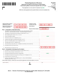 Document preview: Form DR-309640 Application for Refund of Tax Paid on Undyed Diesel Consumed by Motor Coaches During Idle Time in Florida - Florida, 2023