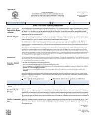 Form 2110-EM Medical Assistance Addendum - Nevada, Page 13