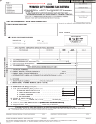 Warren City Income Tax Return - City of Warren, Ohio