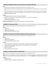 Instructions for Form T-P Wisconsin Telco Personal Property - Wisconsin, Page 3