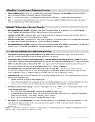 Instructions for Form T-P Wisconsin Telco Personal Property - Wisconsin, Page 6