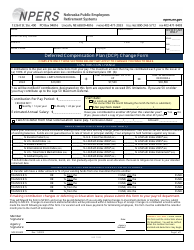 Document preview: Form NPERS8400 Deferred Compensation Plan (Dcp) Change Form - Nebraska
