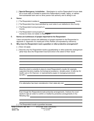 Form GDN C102 Petition for Guardianship, Conservatorship, or Protective Arrangement of an Adult - Washington, Page 3