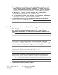 Form GDN C102 Petition for Guardianship, Conservatorship, or Protective Arrangement of an Adult - Washington, Page 4
