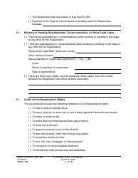 Form GDN C102 Petition for Guardianship, Conservatorship, or Protective Arrangement of an Adult - Washington, Page 7