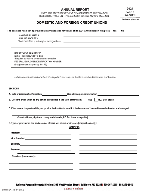 Form 3 2024 Printable Pdf
