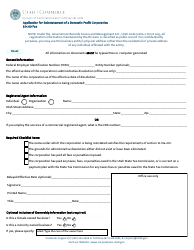 Document preview: Application for Reinstatement of a Domestic Profit Corporation - Utah