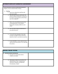 Kentucky Summative Assessments (Ksa) and Alternate Kentucky Summative Assessments(Aksa) Site Visit Survey Questions - Kentucky, Page 5