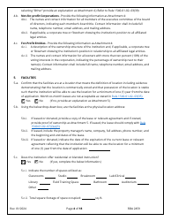 Application for Initial Authorization of a Postsecondary Educational Institution - Tennessee, Page 4