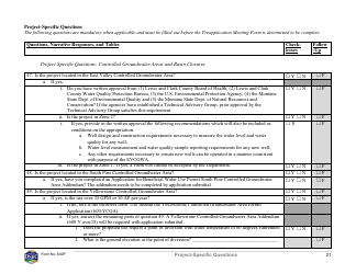 Form 600P Preapplication Meeting Form - Montana, Page 21