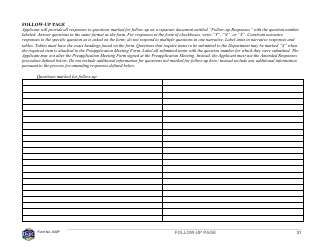 Form 600P Preapplication Meeting Form - Montana, Page 31