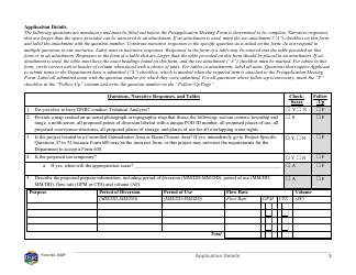 Form 600P Preapplication Meeting Form - Montana, Page 3