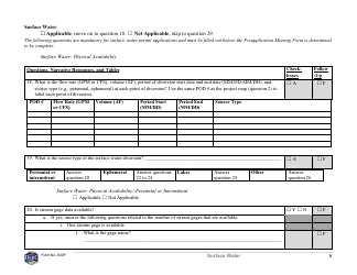 Form 600P Preapplication Meeting Form - Montana, Page 6