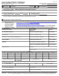Document preview: Form DOT ADM-3015EB Bare Equipment Rental Agreement - California