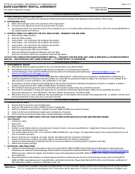 Form DOT ADM-3015EB Bare Equipment Rental Agreement - California, Page 2