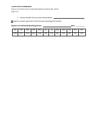 Request to Transfer License to New Broker/Broker Company - Louisiana, Page 2