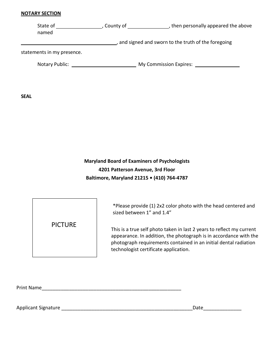 Application for Recognition of Out-of-State License or Registration Pursuant to the Veterans Auto and Education Improvement Act of 2022 (Pl 117-333) - Maryland, Page 5