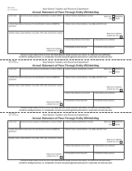 Form RPD-41359 Annual Statement of Pass-Through Entity Withholding - New Mexico
