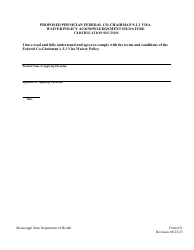 Form 631 Mississippi Appalachian Regional Commission (ARC) J-1 Visa Waiver Program Application - Mississippi, Page 19