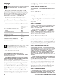 Instructions for IRS Form 1040-X Amended U.S. Individual Income Tax Return, Page 8