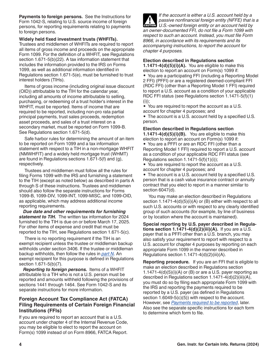Instructions for IRS Form 1096, 1097, 1098, 1099, 3921, 3922, 5498, W-2G, Page 4