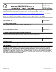 Document preview: Form IHS-982 Acknowledgement of Receipt of Ihs Notice of Privacy Practices